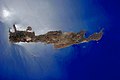 Kreta von der Raumstation ISS aus