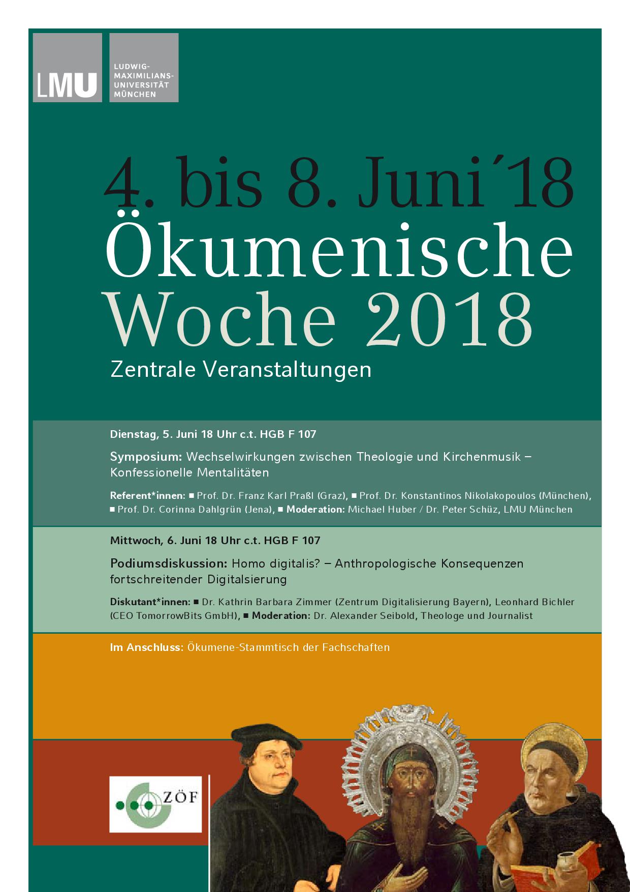 Ökumenische Woche 2018 - Plakat